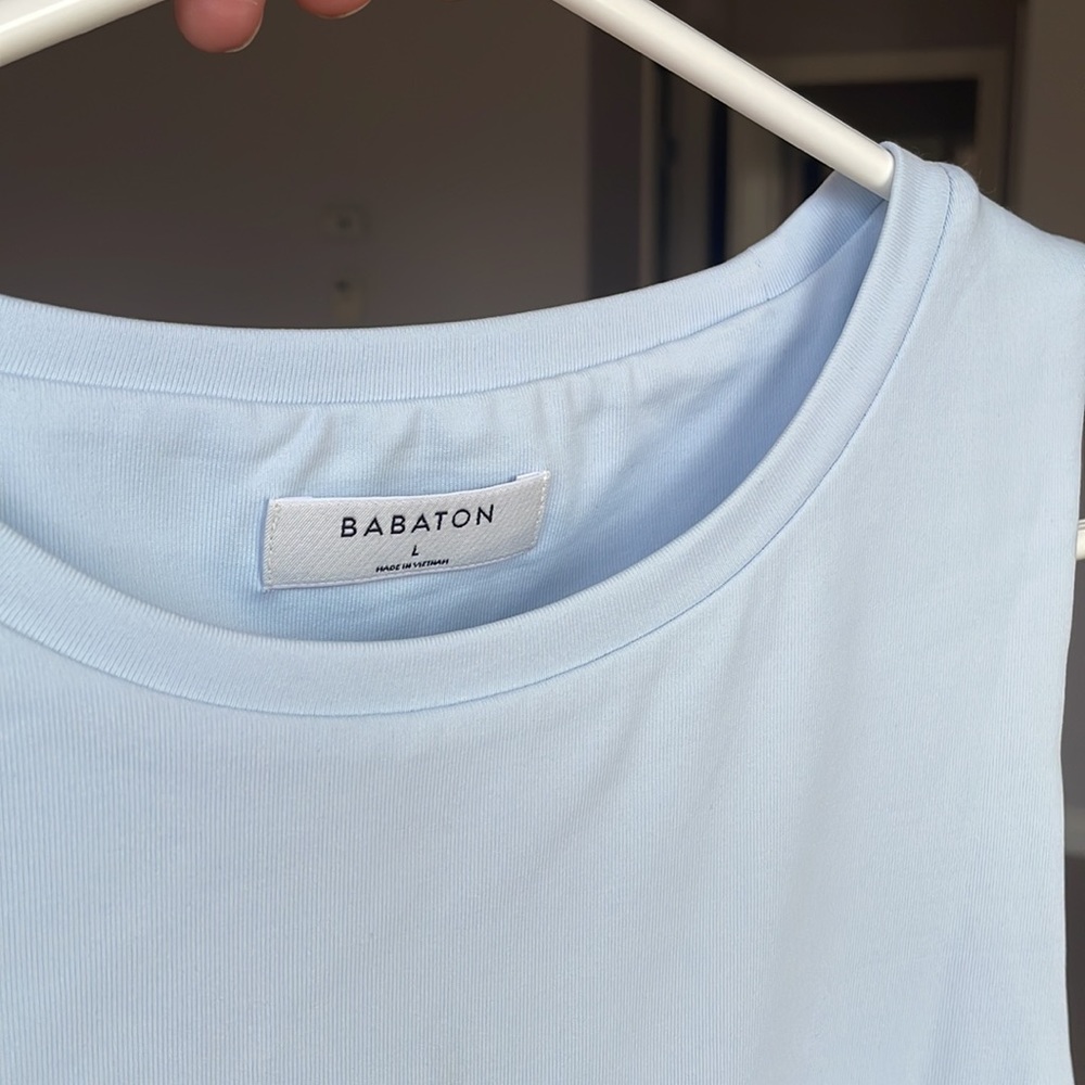 Aritzia Babaton Contour Muscle Bodysuit *light blue